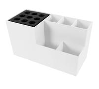 FUOYLOO Organizador para Herramientas de Peluquería Caja de Almacenamiento de Gran Capacidad Soporte para Tijeras y Peine en ABS y EVA para barberos y uso en casa