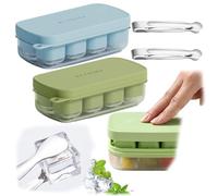 Furforstk cubiteras para hielo con tapa 2 piezas hielera silicona Con tapa cubitera silicona, molde hielo Para whisky, cócteles, jugos, chocolate y dulces