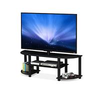 Furinno 11058 Dwn Turn-S-Tube Wide TV Centro De Entretenimiento, Nogal Oscuro, 34.04 x 120.02 x 40.39 cm