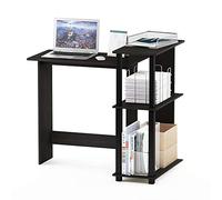 Furinno Abbott Escritorio, Tabla de Madera aglomerada, Espresso/Negro, 59.99 x 59.99 x 84.99 cm