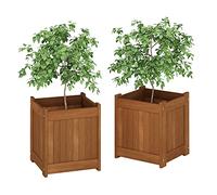 Furinno Caja De Flores De Madera