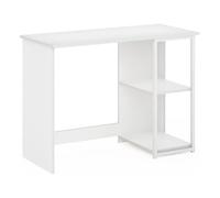 Furinno Camnus Escritorio de Ordenador Vie Moderne 40 Pulgadas, Madera de ingeniería, Blanco Liso/Blanco, 74.2 (D) x 101.0 (W) x 45.0 (H) cm