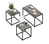 Furinno Camnus Mesa Baja Vie Moderne, Juego de Mesa con Una Mesa Basse y Dos Mesas Auxiliares, Chêne Français