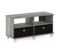 Furinno Centro De Entretenimiento, Roble, French Oak Grey/Black