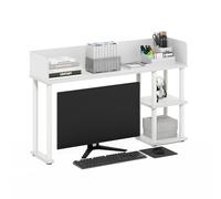 Furinno Classic Estantería De Escritorio 3 Niveles Estantería para Libros Organizador De Escritorio para Suministros Accesorios De Escritorio Blanco