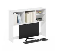 Furinno Classic Estantería De Escritorio 4 Estantes Estantería para Libros Organizador De Escritorio para Suministros Accesorios De Escritorio Color Blanco