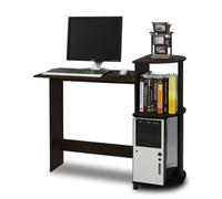 Furinno Compact Escritorio De Computadora, Madera, Espresso/Negro, Talla única