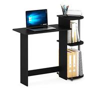 Furinno Compact Escritorio, Madera, Negro/Gris, Talla única