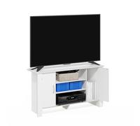 Furinno ECON Soporte para TV Centro De Entretenimiento Consola para TV De hasta 46 Pulgadas para Sala De Estar Y Dormitorio Color Blanco