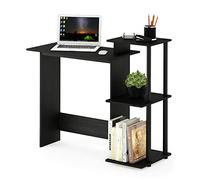 Furinno Efficient Escritorio De Computadora, Madera, Americano/Negro, 39.62 x 100.58 x 85.34 cm