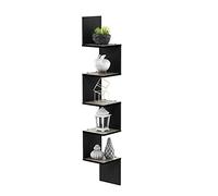 Furinno Estante Gris/Negro (Gris Roble Francés/Negro) 5 livelli quadrati