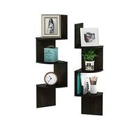 Furinno Estantería Marrón 3 livelli rotondi - set di 2