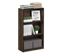 Furinno Estanterías, Madera, Nogal De Columbia / Negro, Talla Única 99736Cwn