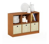 Furinno Estanterías, Roble, Light Cherry, 6