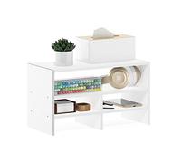 Furinno Hermite Biblioteca de Escritorio, Blanco