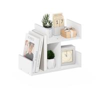 Furinno HERMITE Organizadores Y Accesorios De Escritorio Organización De Oficina Estantería De Escritorio para Suministros Accesorios De Escritorio Blanco