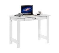 Furinno Jaya Escritorio con cajón, Madera de ingeniería, Blanco, 44.45 (D) x 99.57 (W) x 73.66 (H) cm