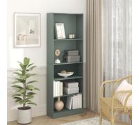 Furinno Jaya Estantería De 5 Niveles 9,5x24,5x71 para Oficina En Casa Verde Salvia