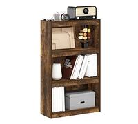 Furinno Jaya Home Improved Librería Estantería Ajustable de 3 Niveles, Pin Ámbar
