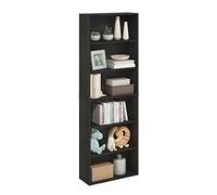 Furinno Jaya Simply Home Librería Abierta de Almacenamiento de 6 Niveles, Espresso