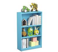 Furinno JAYA Simply Home Librería Ajustable de 3 Niveles, Azul Claro