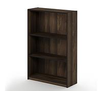 Furinno JAYA Simply Home Librería Ajustable de 3 Niveles, Nogal Columbia