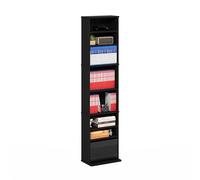 Furinno Jaya Torre de Almacenamiento Multimedia con 9 estantes y estantes Ajustables, Americano