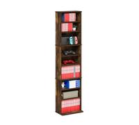 Furinno Jaya Torre de Almacenamiento Multimedia con 9 estantes y estantes Ajustables, Pino Ámbar