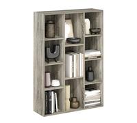 Furinno Luder Estantería Abierta Librería de 11 Cubos, Roble Francés
