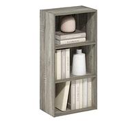Furinno Luder Estantería Abierta Librería de 3 Niveles, Roble Francés