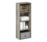Furinno Luder Estantería Abierta Librería de 4 Niveles, Roble Francés