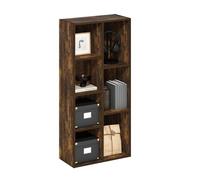 Furinno Luder Estantería Abierta Librería de 7 Cubos, Pino Ámbar