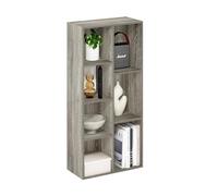 Furinno Luder Estantería Abierta Librería de 7 Cubos, Roble Francés