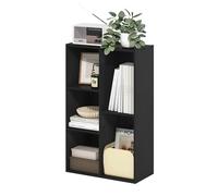 Furinno Luder Estantería para Libros, estantería de 5 Cubos, estantería Reversible, 9.4 x 19.5 x 31.5, para Sala de Estar, Dormitorio, Oficina en casa, Madera Oscura