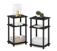 Furinno Mesa auxiliar de 2 paquetes Americano/Nero