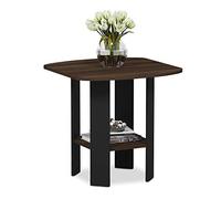 Furinno Mesa Auxiliar Marrón/Negro (Nogal Columbia/Negro) Individualmente