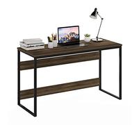 Furinno Moretti Escritorio para computadora, Engineered Wood, Columbia Nogal, 53.3 (D) x 132.1 (W) x 75.4 (H) cm