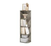 Furinno Pasir Biblioteca de 4 Niveles con Esquina, Roble Francés