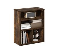 Furinno PASIR Estantería 3 Niveles 11.8 X 23.6 X 28.1 para Salón Dormitorio Oficina Pino Ámbar