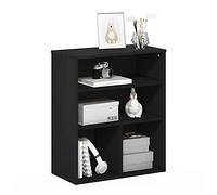 Furinno PASIR Estantería 3 Niveles 11.8 X 23.6 X 28.1 para Salón Dormitorio Oficina Roble Negro