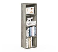 Furinno Pasir Estantería Abierta Librería de 4 Niveles, Roble Francés
