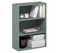 Furinno PASIR Estantería De 3 Niveles 9,7x23,7x31,5 para Salón Dormitorio Oficina Verde Salvia