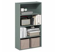 Furinno PASIR Estantería De 4 Niveles Abierto 9,4x23,6x41,7 para Salón Dormitorio Oficina Verde Salvia