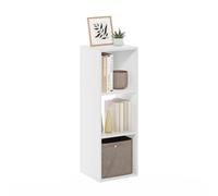 Furinno PELLI Estantería 3X1 Organizador Cubo 11.6 X 12.2 X 35.9 para Sala Dormitorio Oficina Blanco