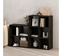 Furinno PELLI Estantería De 4 Cubos, Organizador De Almacenamiento En Forma De Cubo, 11,7 X 23,7 X 23,8, para Sala De Estar, Dormitorio Y Oficina En Casa, Color Espresso