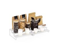 Furinno RAVEL - Juego De 2 Organizadores De Encimera De Cocina (3 Niveles, Expandibles, para Cocina, Despensa Y Barra De Café), Color Blanco