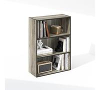 Furinno Simple Estantería 3 Niveles 9,7x23,7x31,5 para Sala Dormitorio Oficina Roble Francés