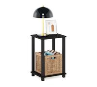 Furinno Simplista Mesa Auxiliar, Engineered Wood, Espresso/Negro, 29.2 (D) x 34 (W) x 49.8 (H) cm
