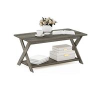 Furinno Simpliste Mesa de Centro, Madera de ingeniería, Roble Francés, 89.9 (W) x 40.6 (H) x 49.8 (D) cm