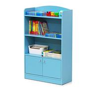Furinno Stylish KidKanac Estanterías, Madera, Azul Claro
